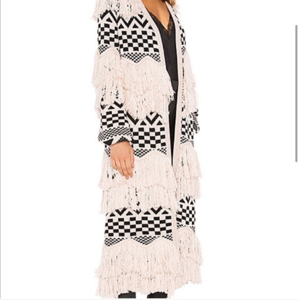 House of Harlow 1960 Bone X Revolve Ash Duster Size Medium - Picture 9 of 10